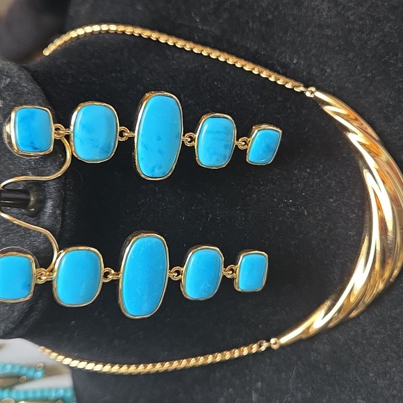 Monet Jewelry - Monet Gold-Tone Necklace W/earrings